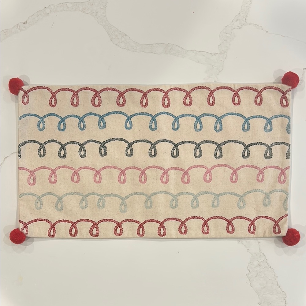 NWT West Elm + Meri Meri, modern whimsical holiday pillow cushion cover